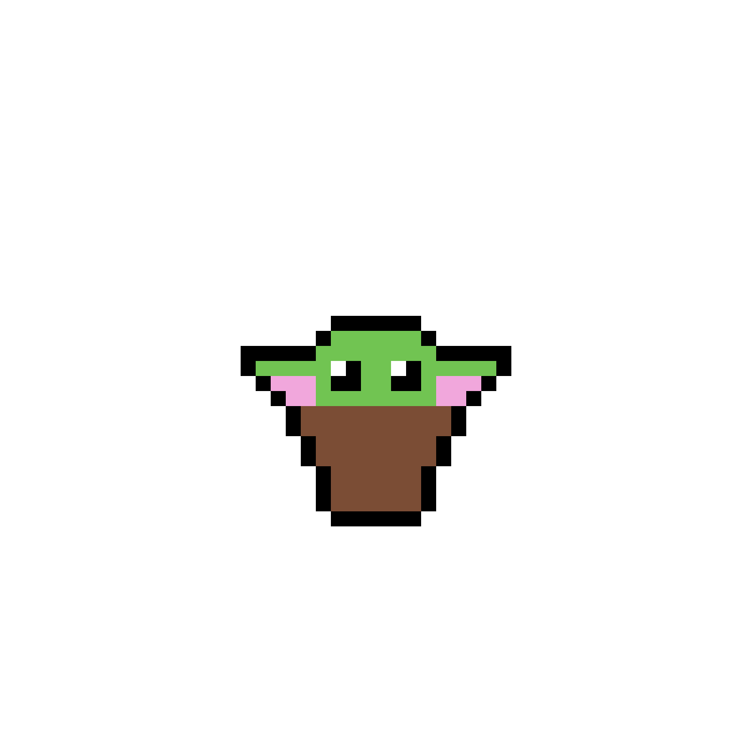 Pärlplatta mönster för Baby Yoda