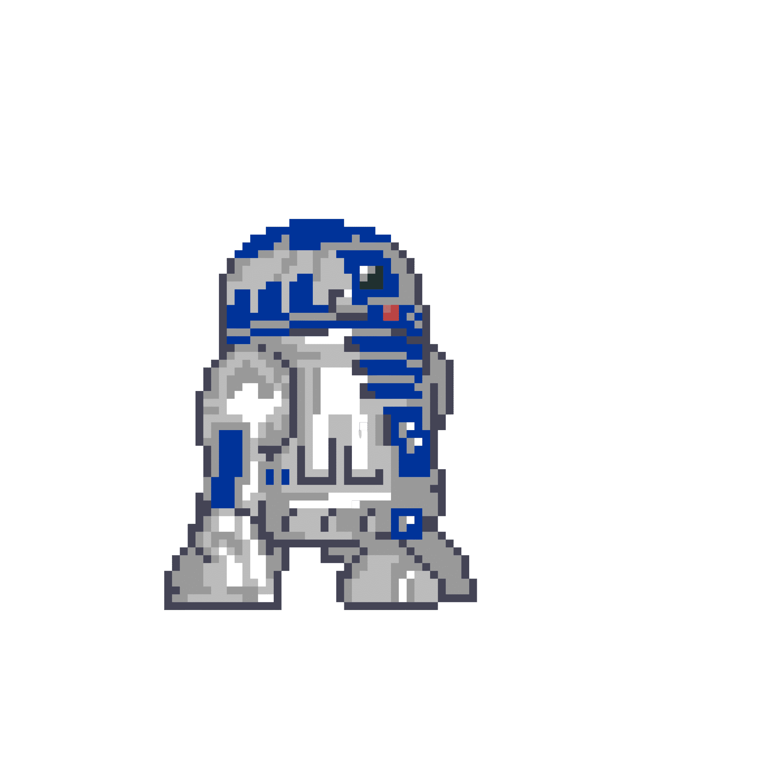 Pärlplatta mönster för R2D2