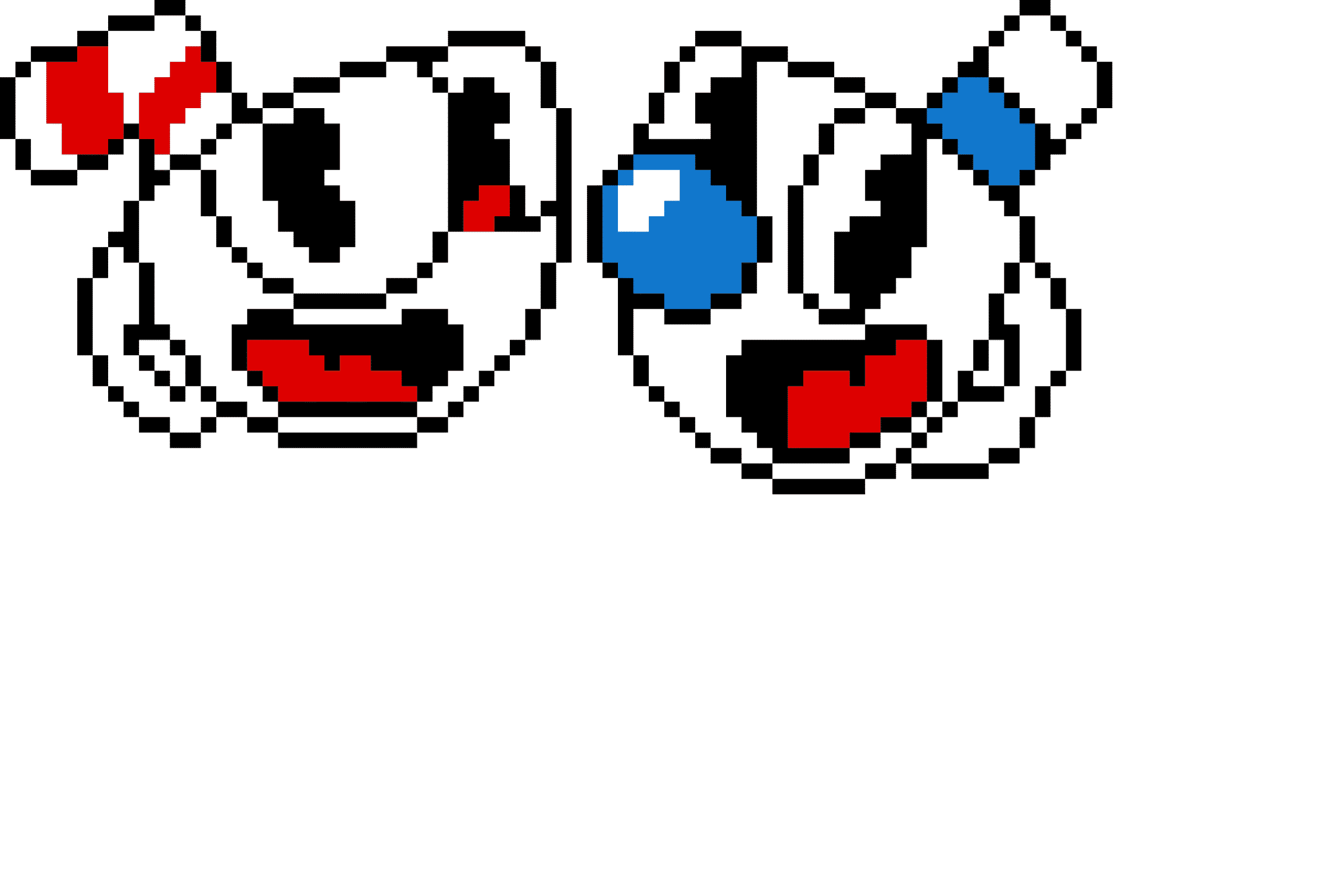 Pärlplatta mönster för Cuphead