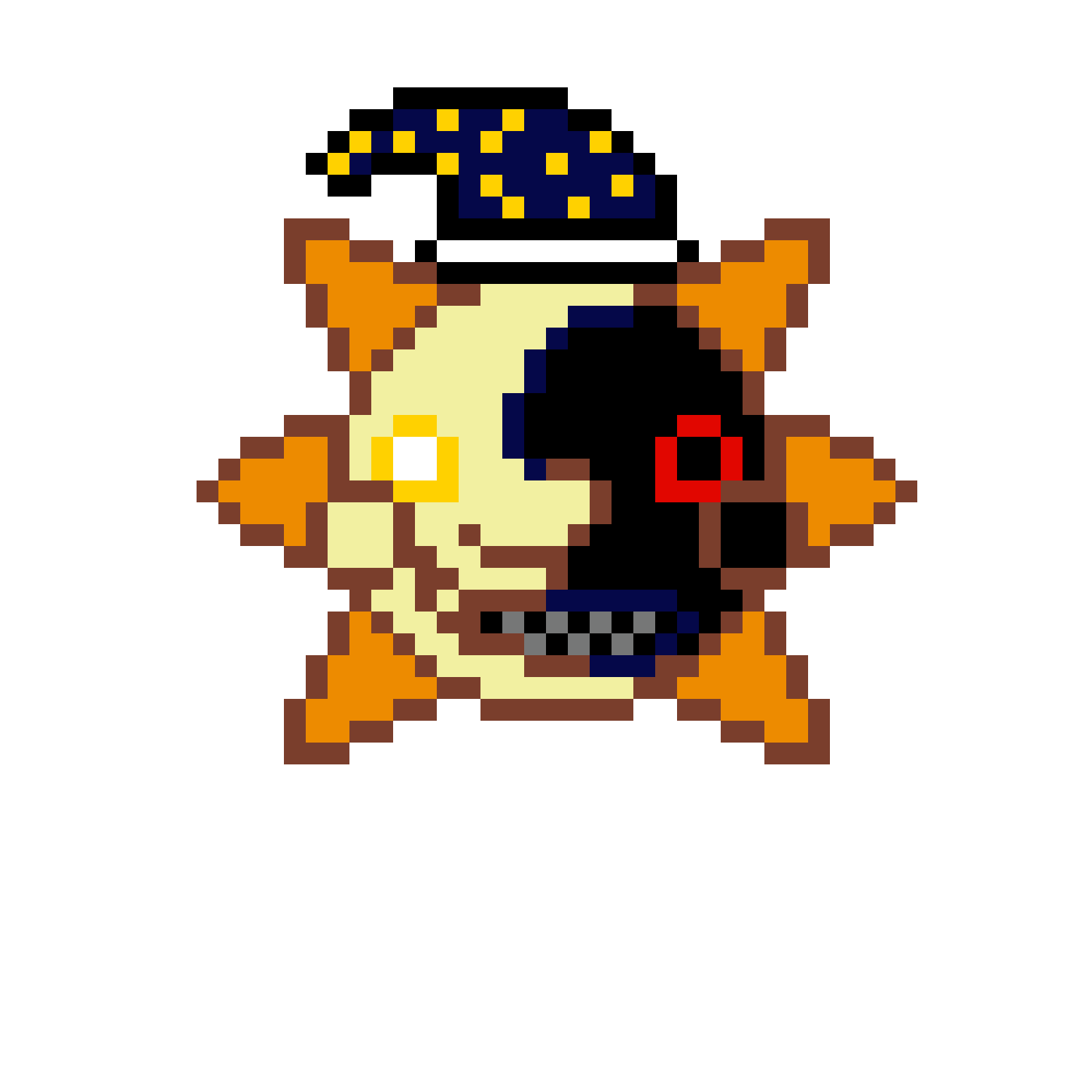 Pärlplatta mönster för Eclipse fnaf Security Breach Ruin