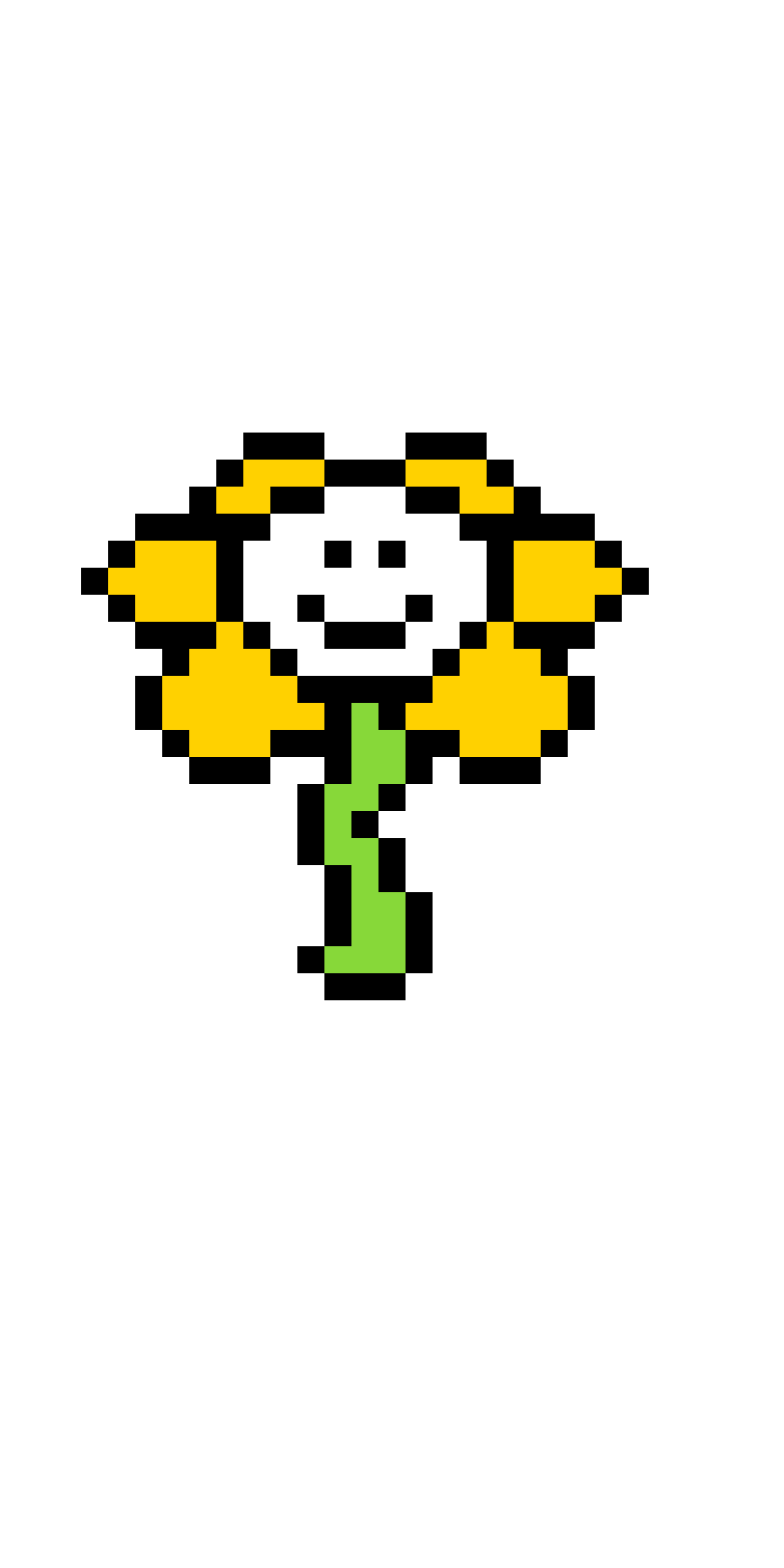 Pärlplatta mönster för Flowey Undertale
