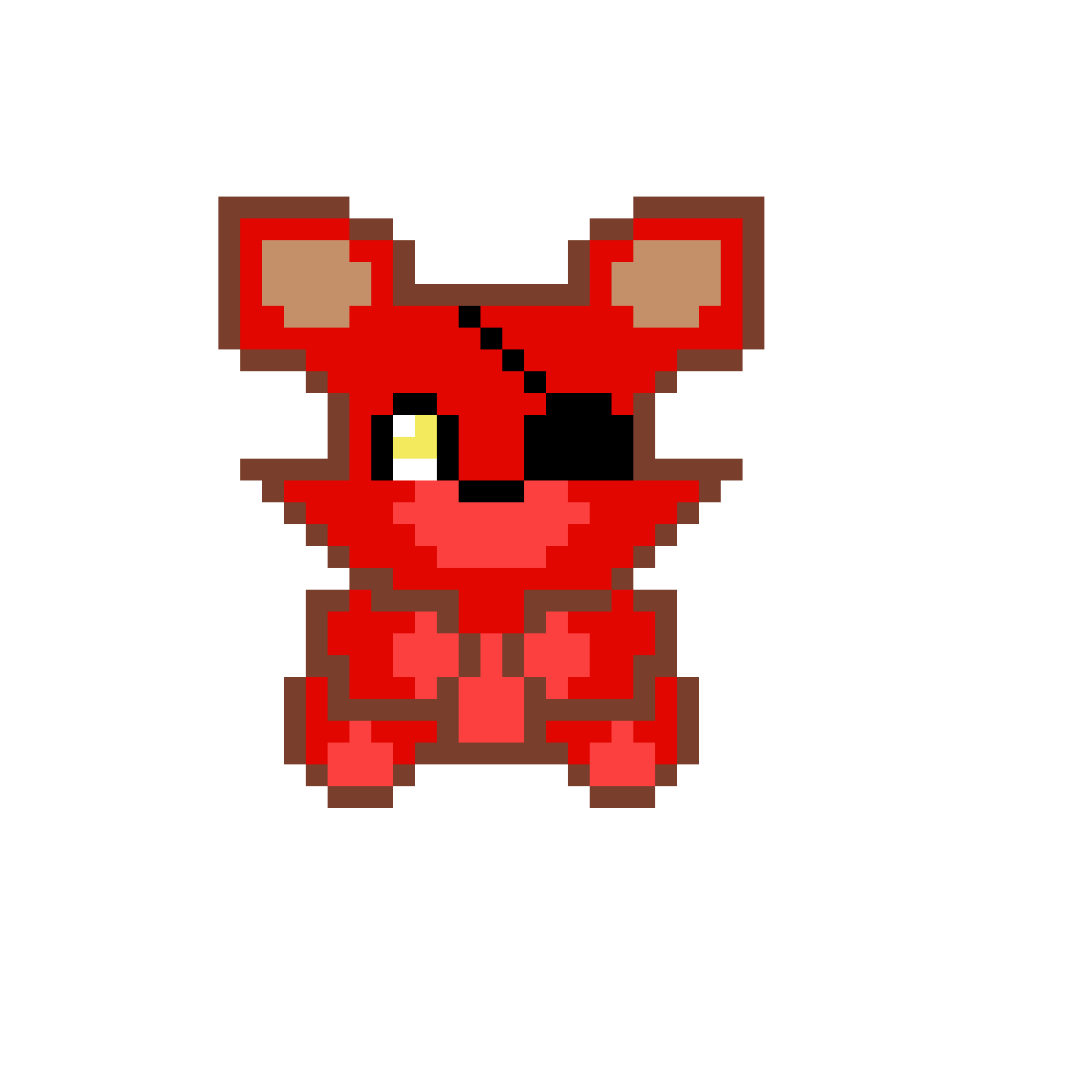 Pärlplatta mönster för Foxy