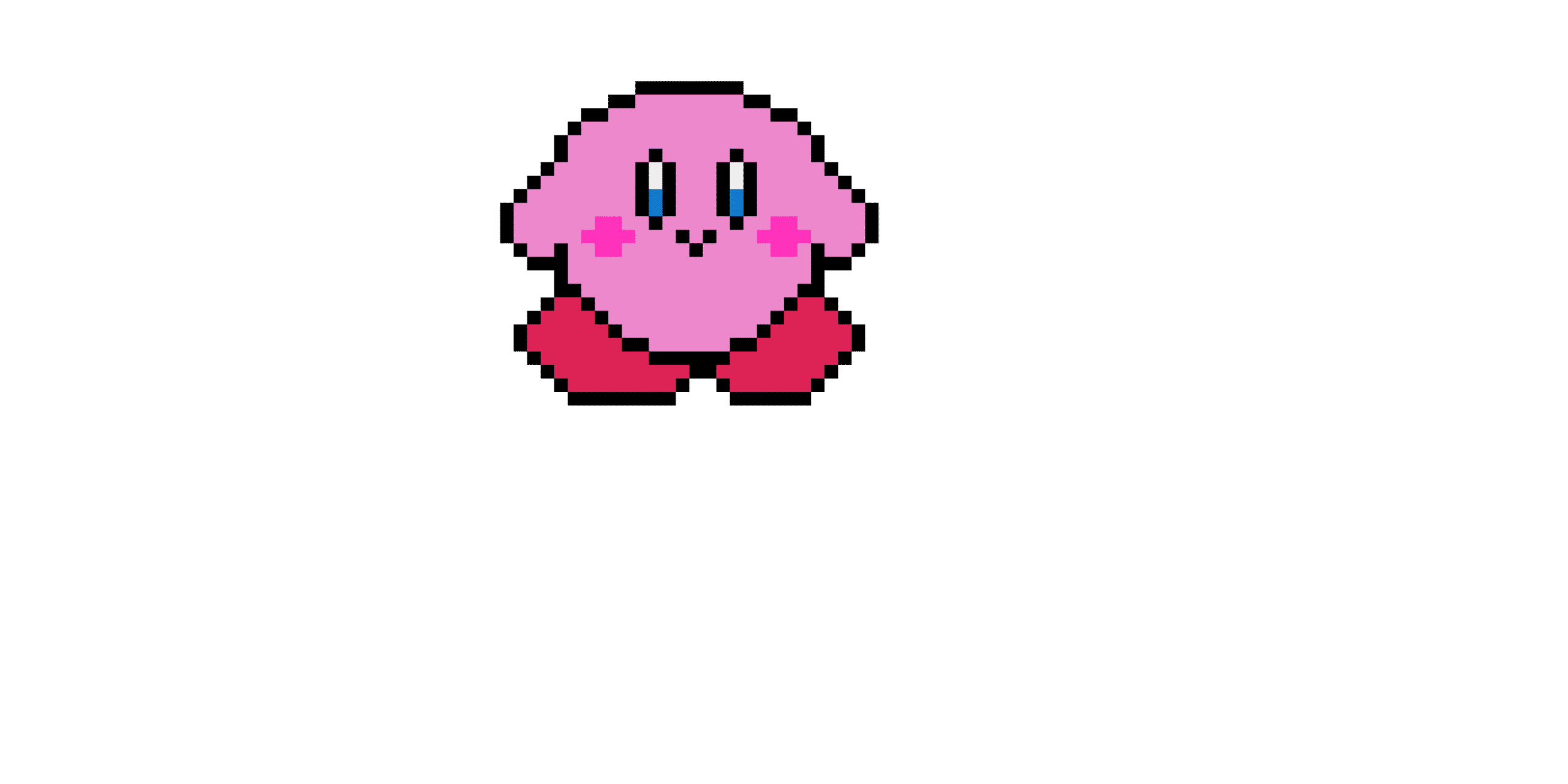 Pärlplatta mönster för Kirby som jag tog 4 timmar att göra ge ett hjärta snälla