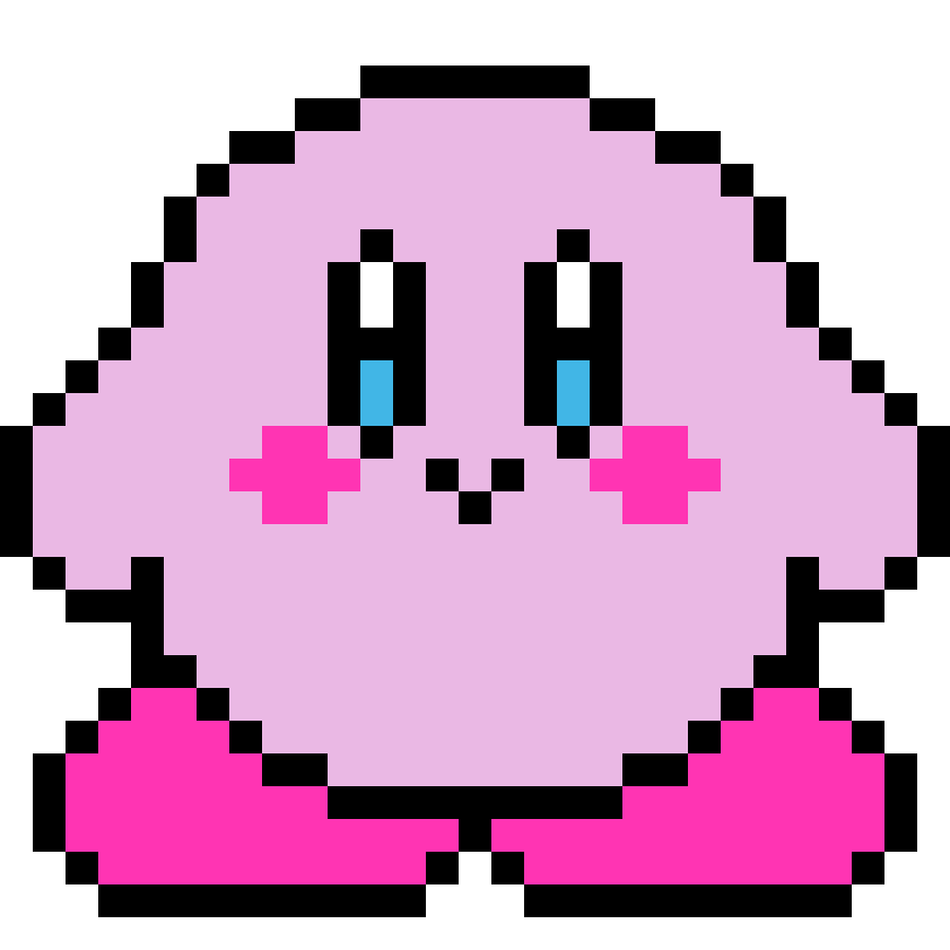 Pärlplatta mönster för Kirby