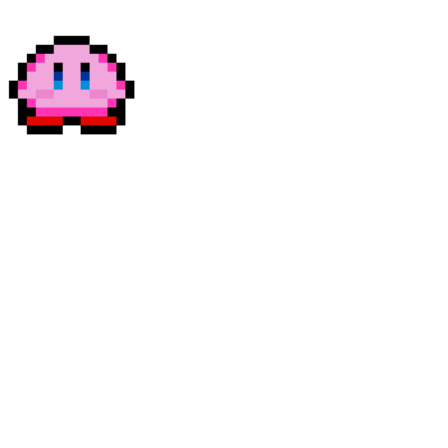 Pärlplatta mönster för Mini Kirby - Beads mini