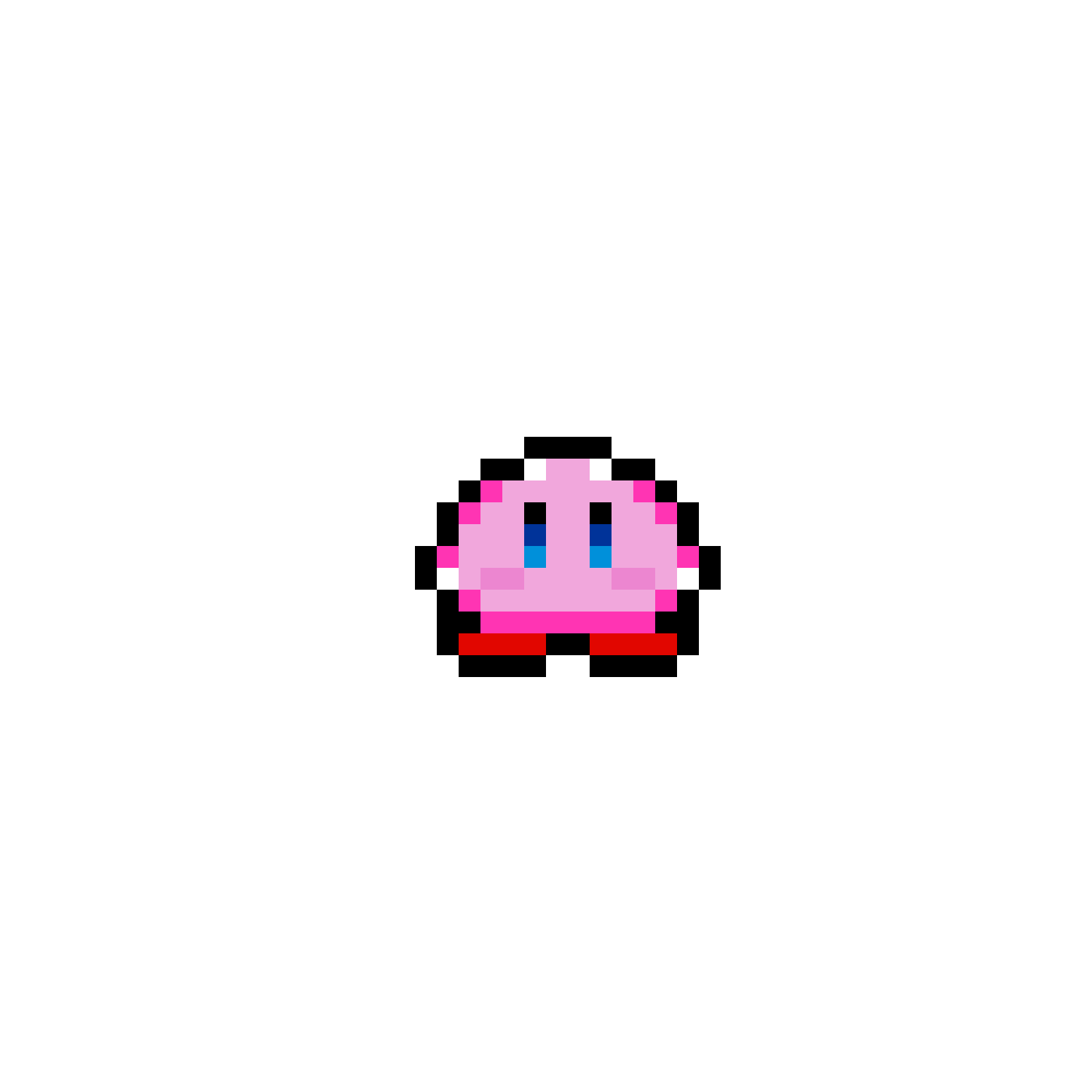 Pärlplatta mönster för Mini Kirby - Beads mini