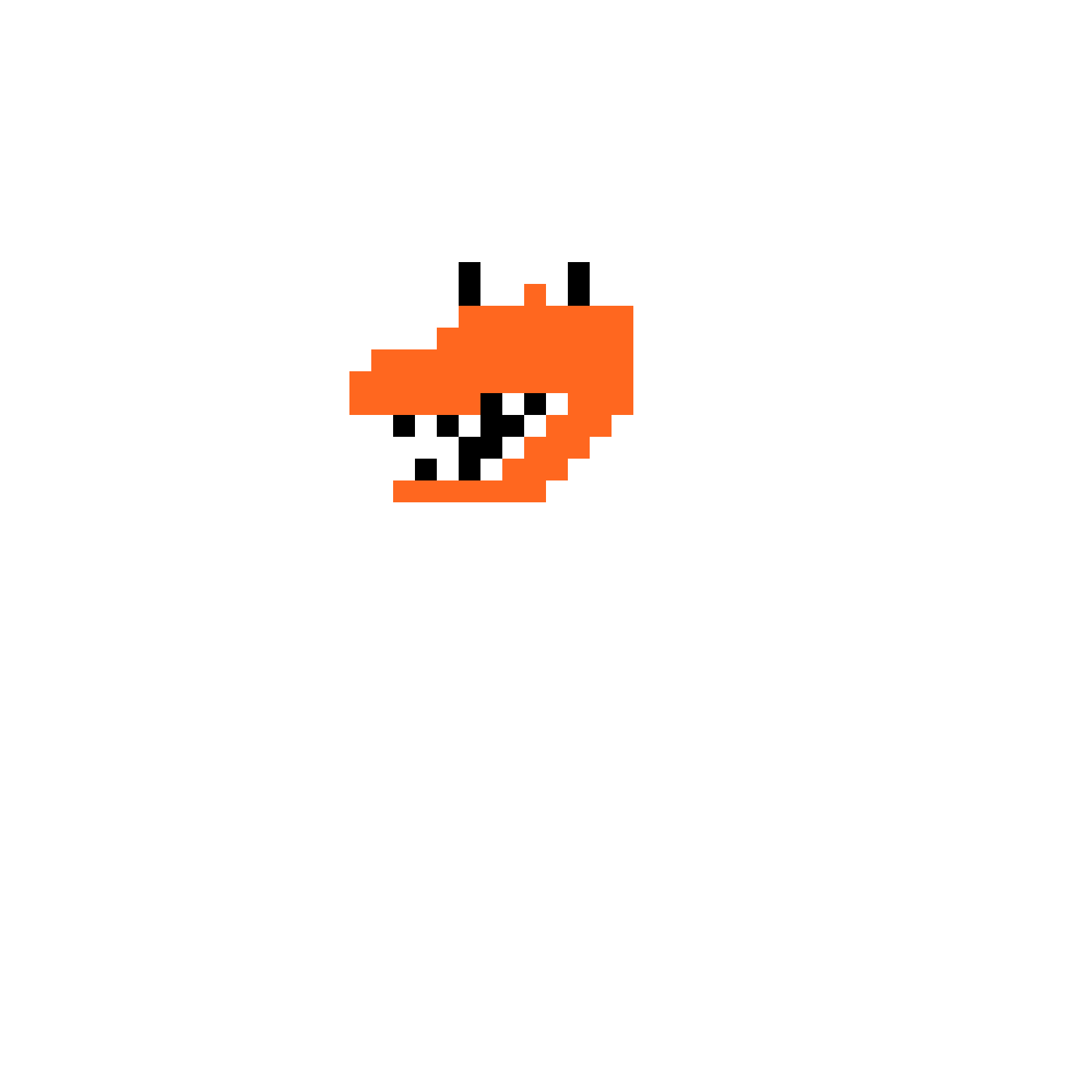 Pärlplatta mönster för Orange (rainbow friends)