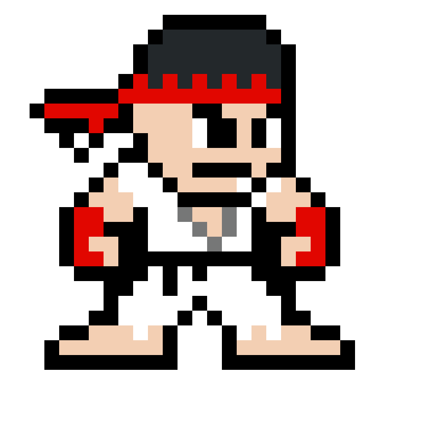 Pärlplatta mönster för Ryu Mega Man