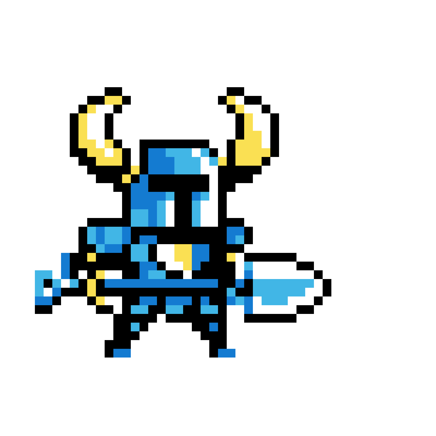 Pärlplatta mönster för Shovel Knight