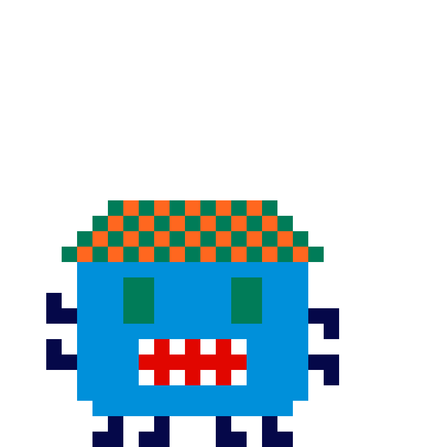 Pärlplatta mönster för Space Invathers Fanmade 4