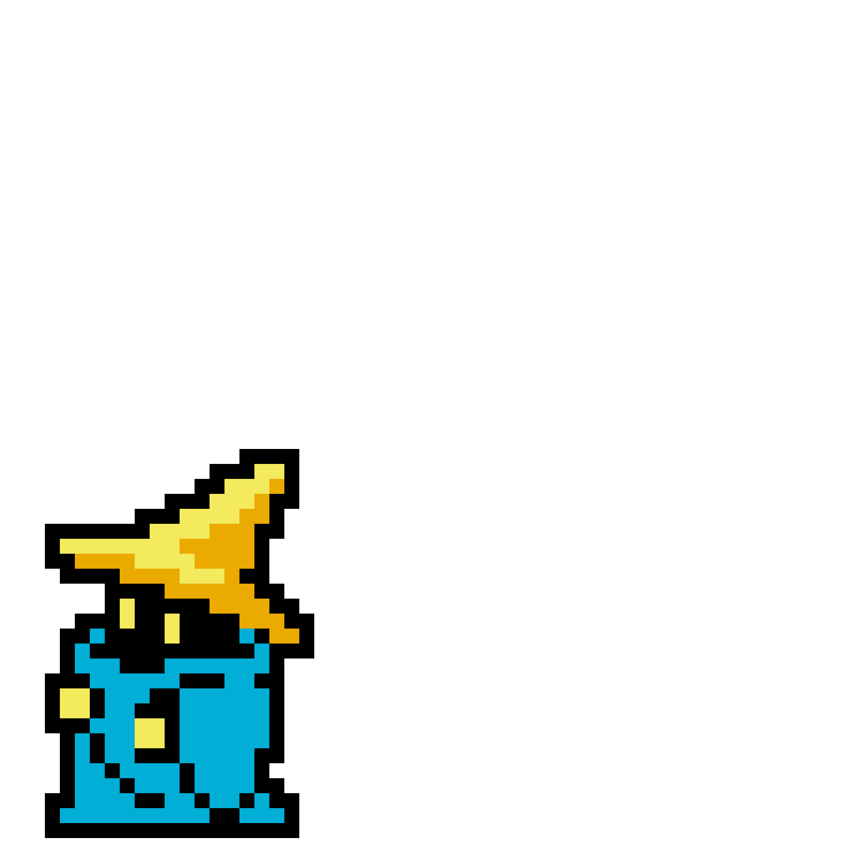 Pärlplatta mönster för svart magiker final fantasy