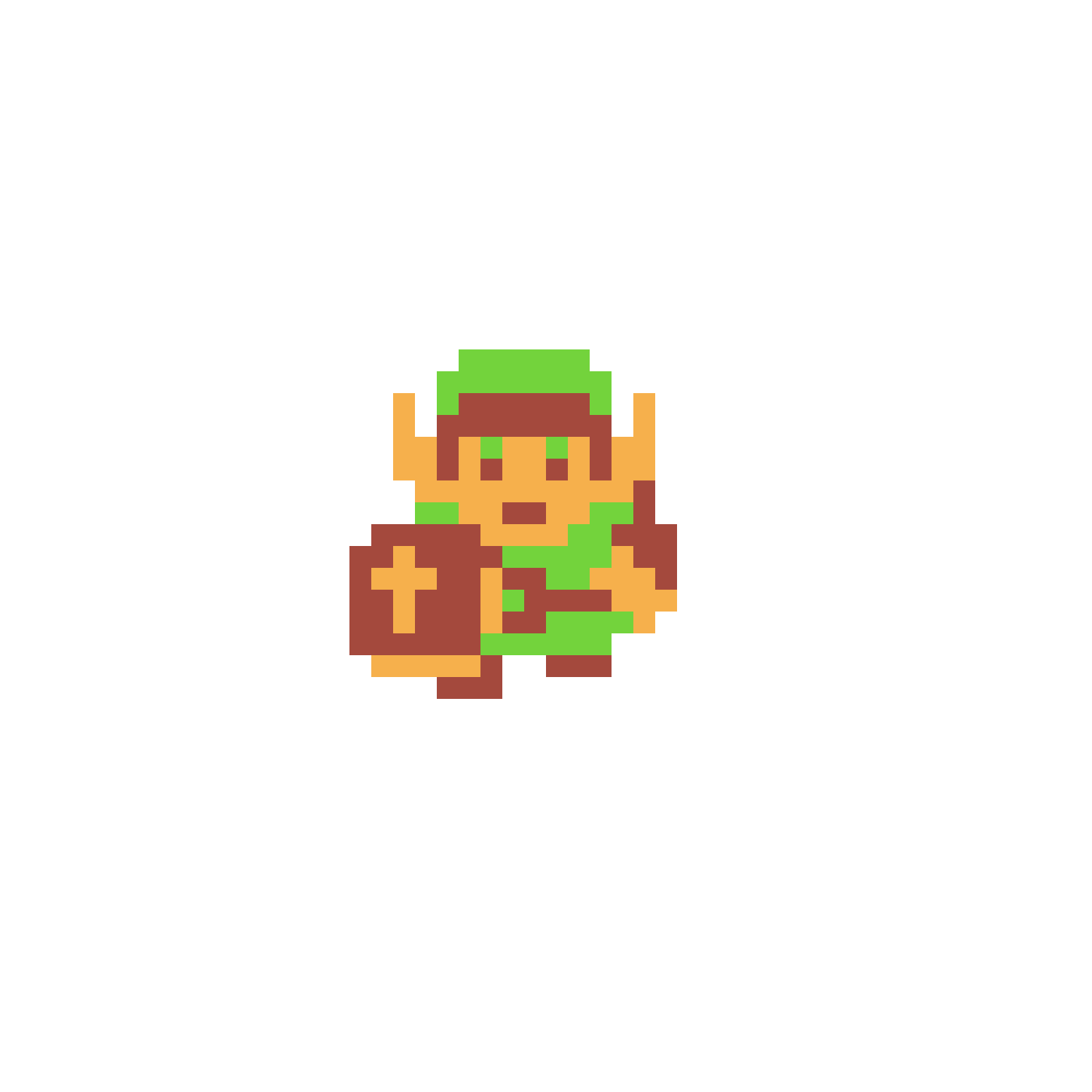 Pärlplatta mönster för Link, Zelda 1