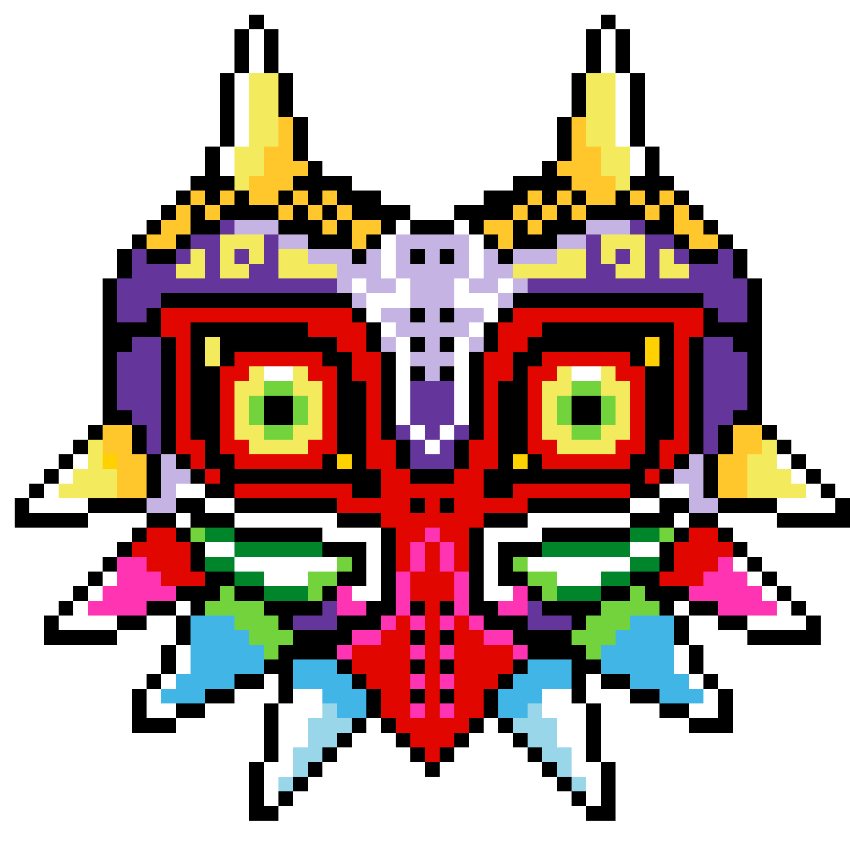 Pärlplatta mönster för MAJORA MASK