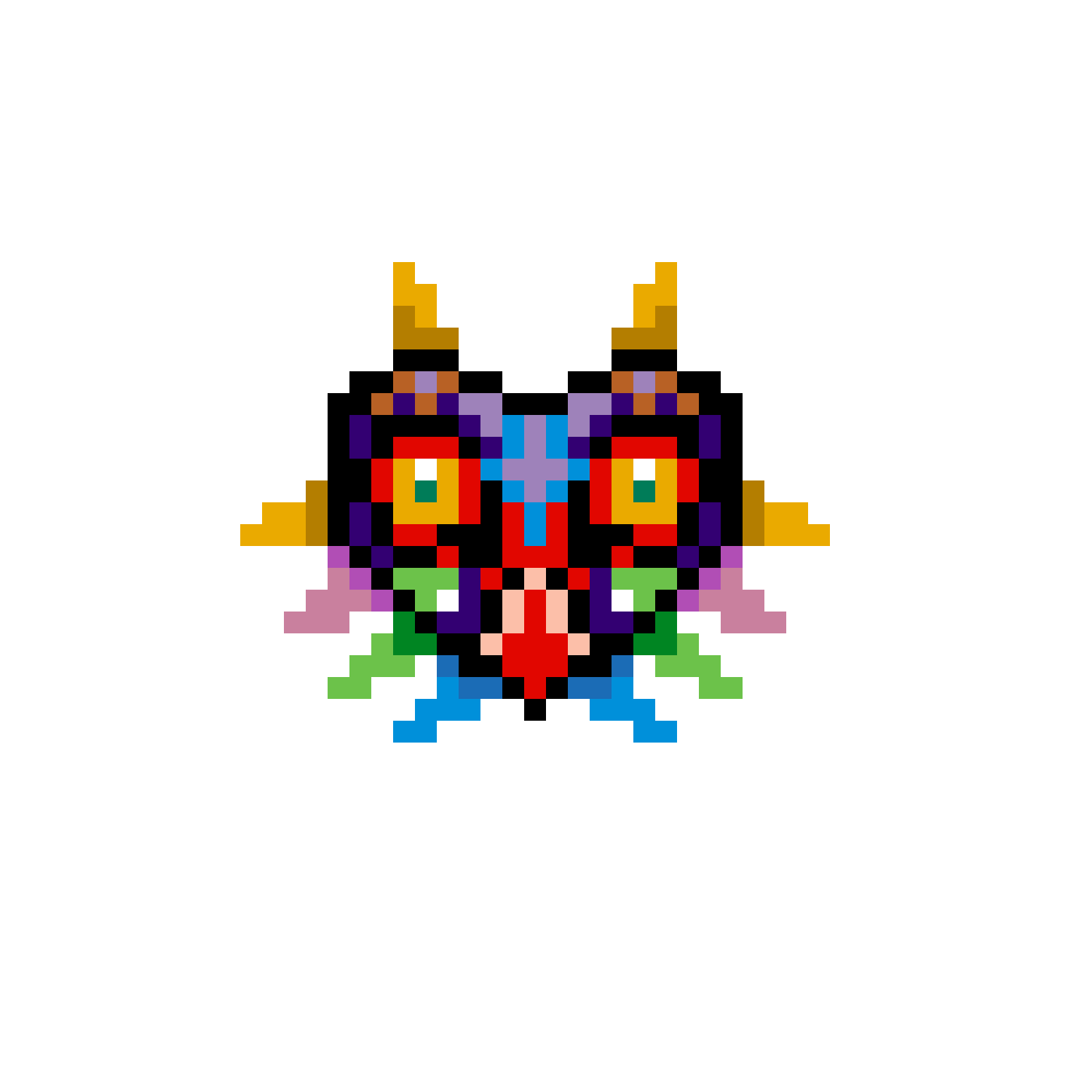 Pärlplatta mönster för Majora Mask