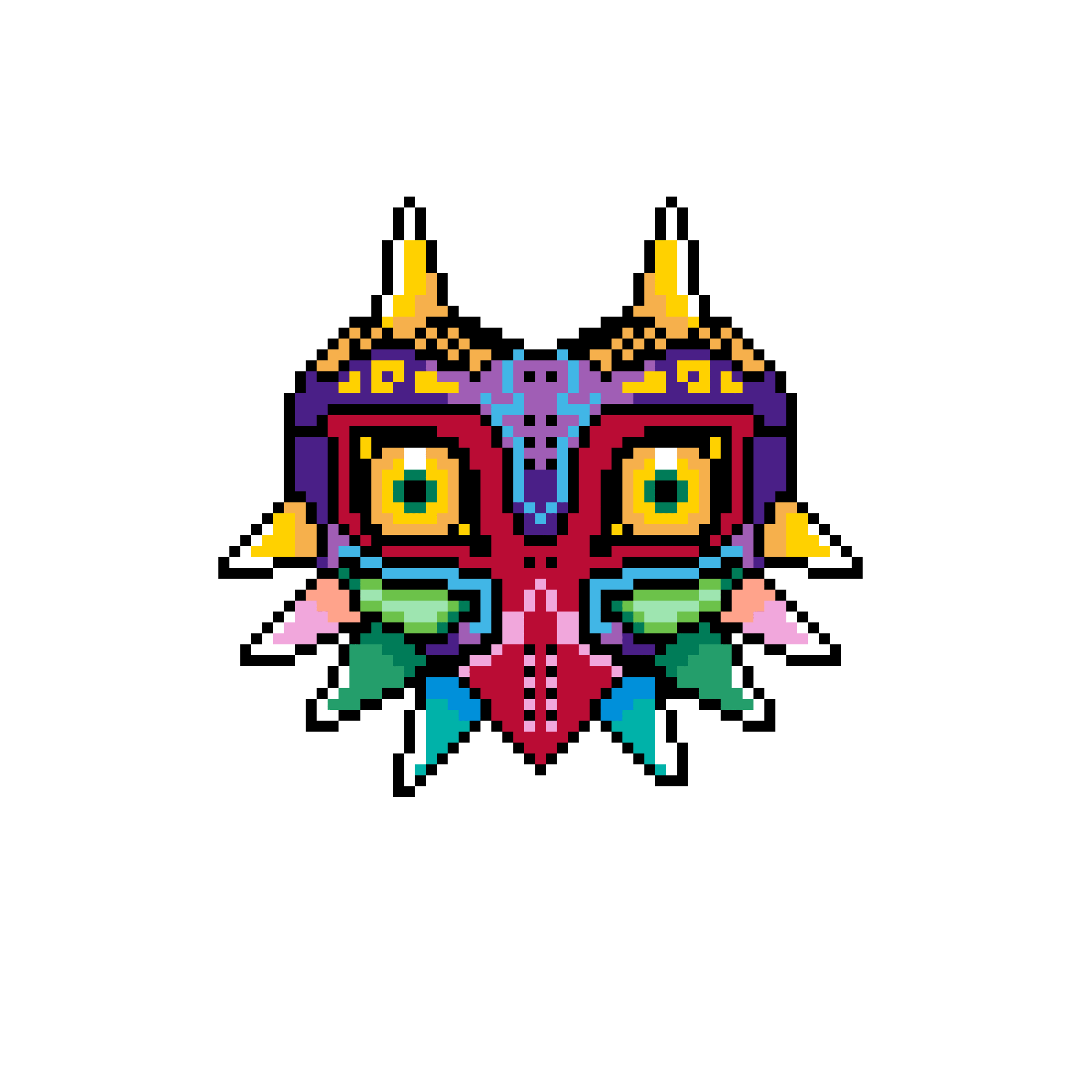 Pärlplatta mönster för Majoras Mask