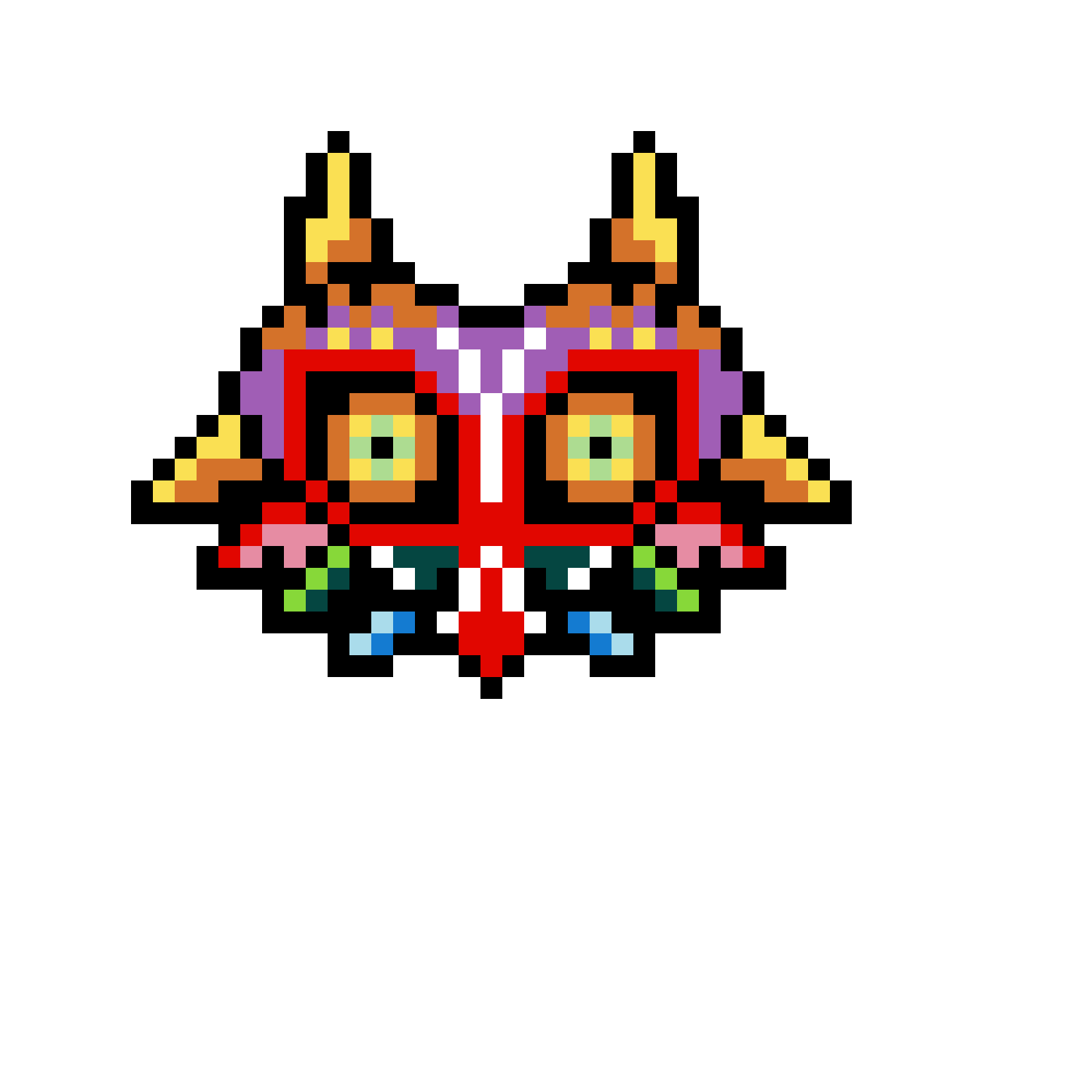Pärlplatta mönster för Majoras Mask
