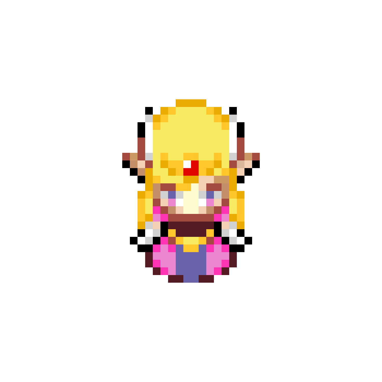 Pärlplatta mönster för Princesa Zelda - Zelda: Minish Cap