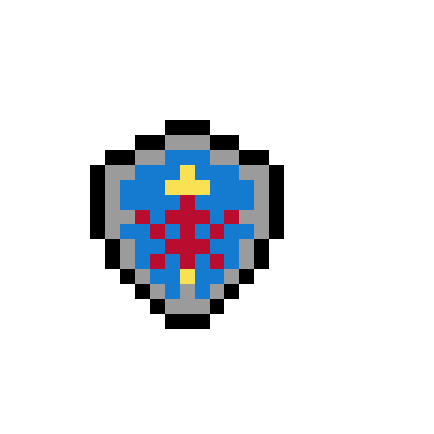 Pärlplatta mönster för Sköld Zelda