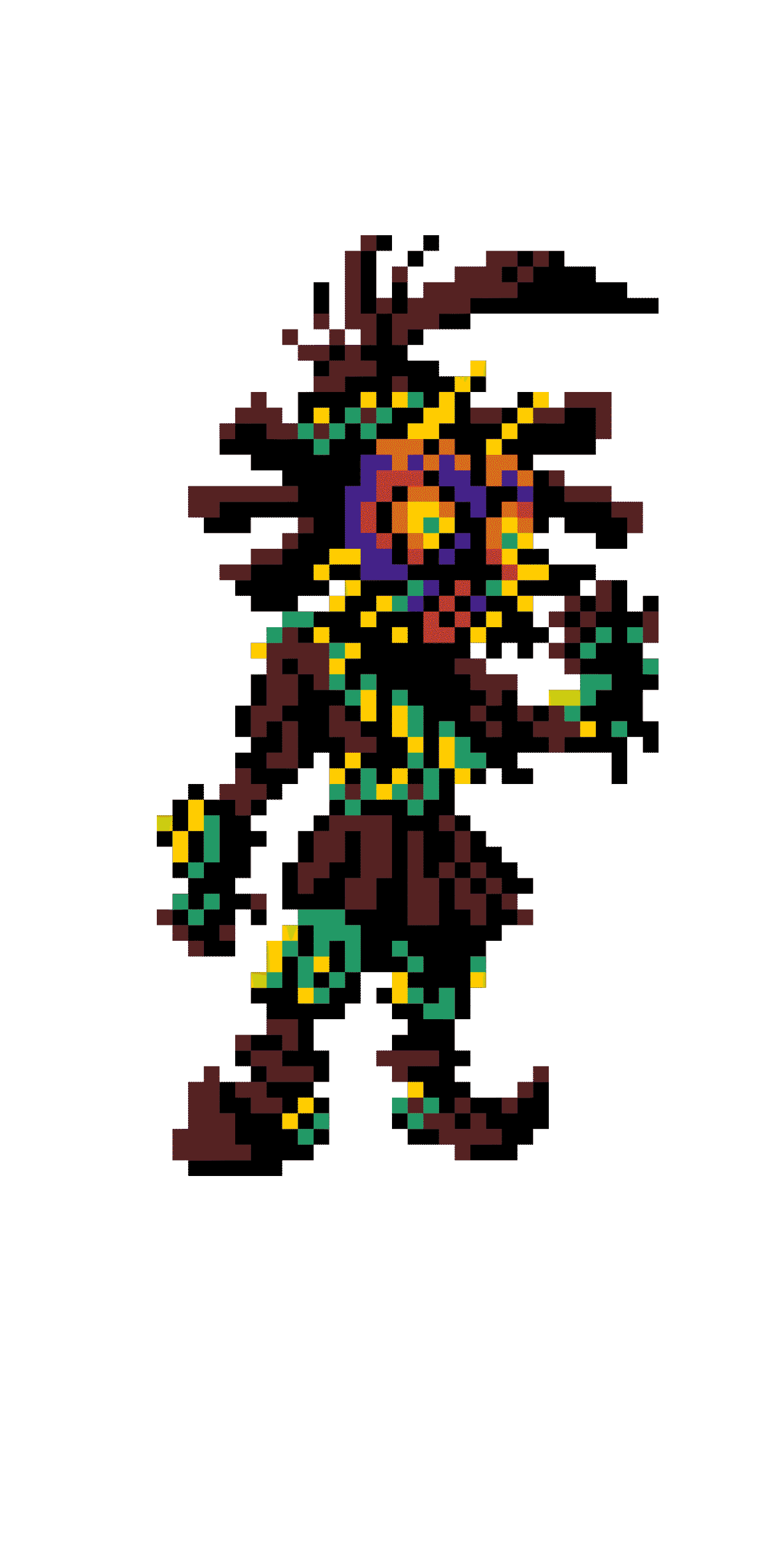 Pärlplatta mönster för Skull Kid