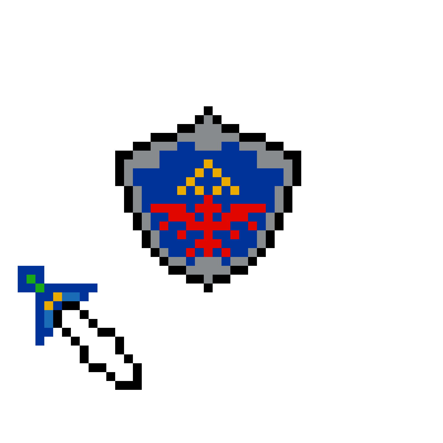 Pärlplatta mönster för Zelda
