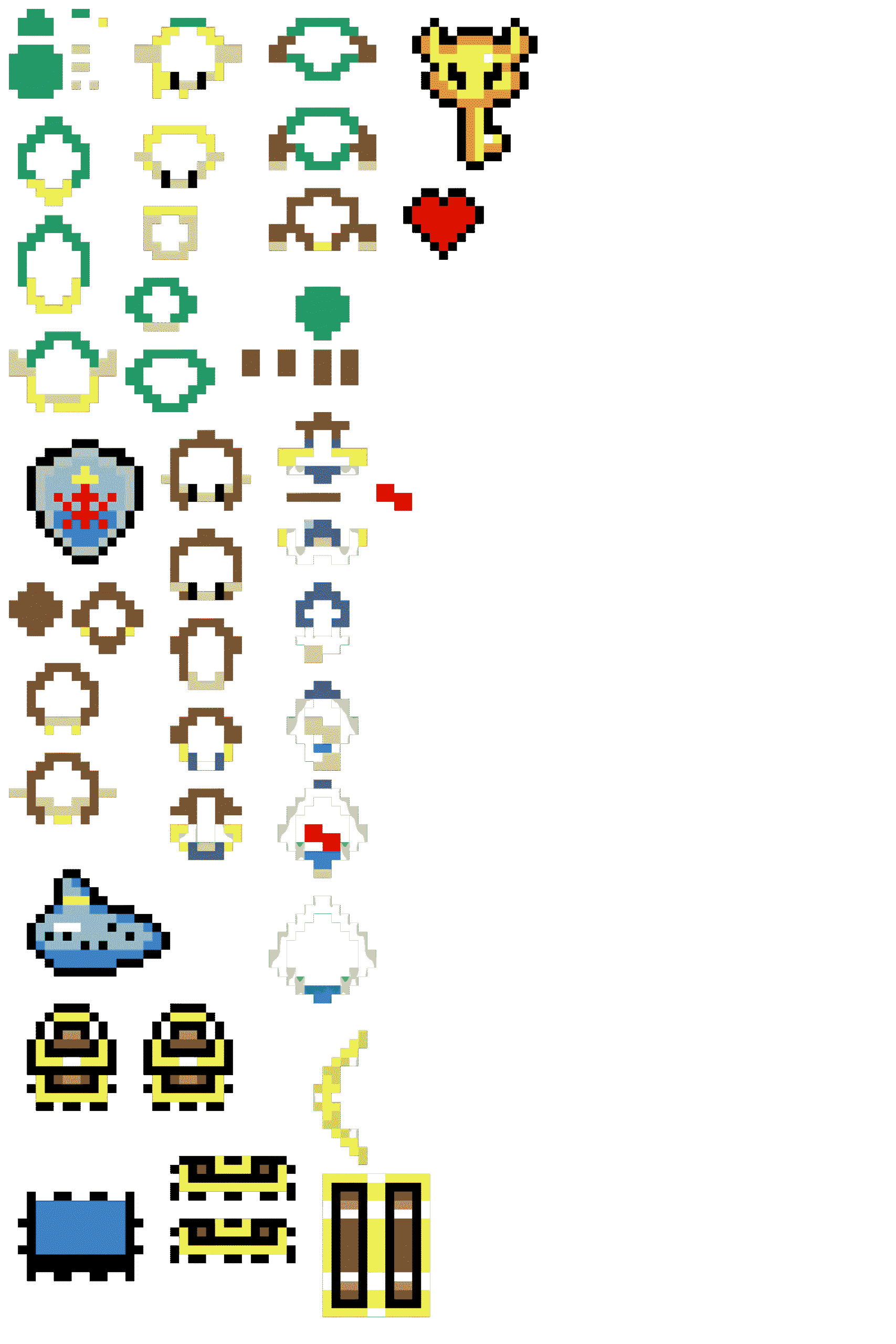 Pärlplatta mönster för ZELDA 3D