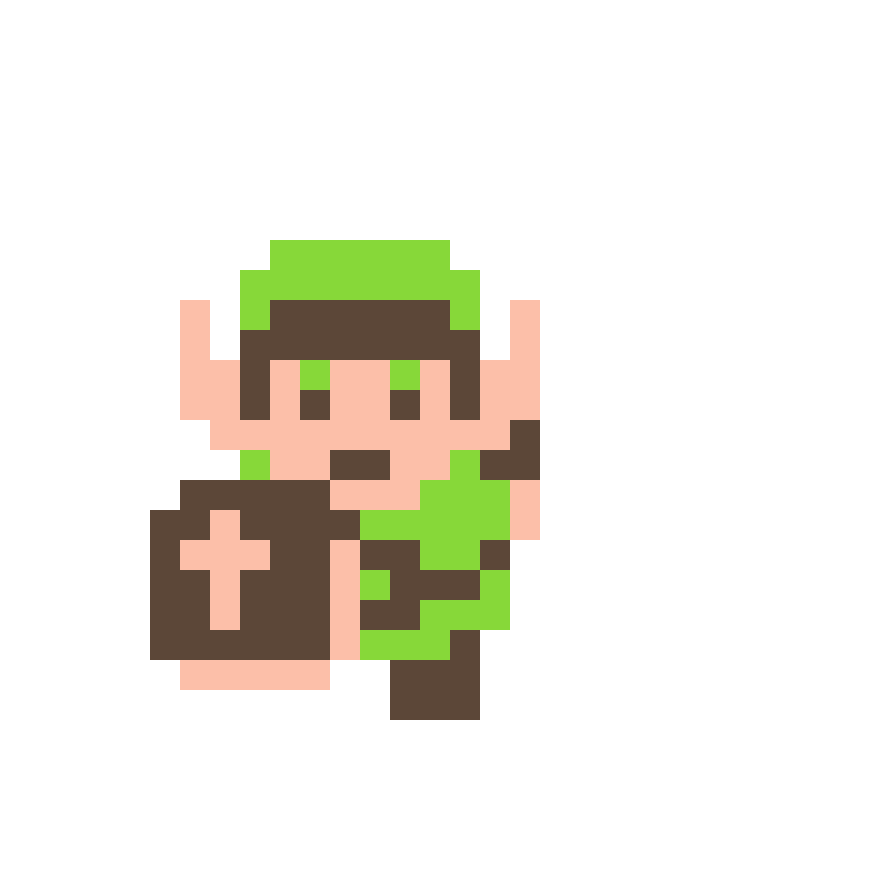 Pärlplatta mönster för Zelda 8bit