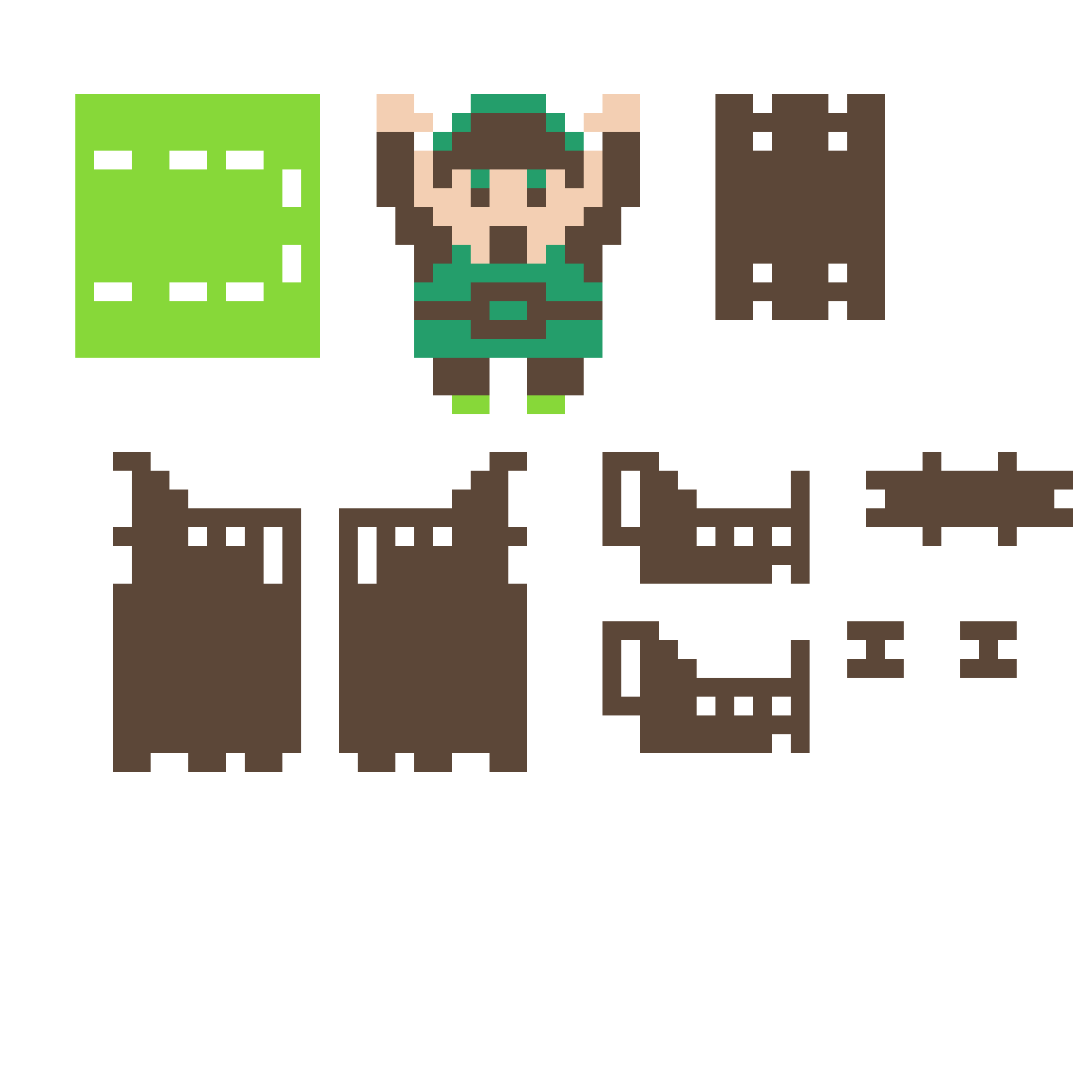 Pärlplatta mönster för Zelda Controller Holder