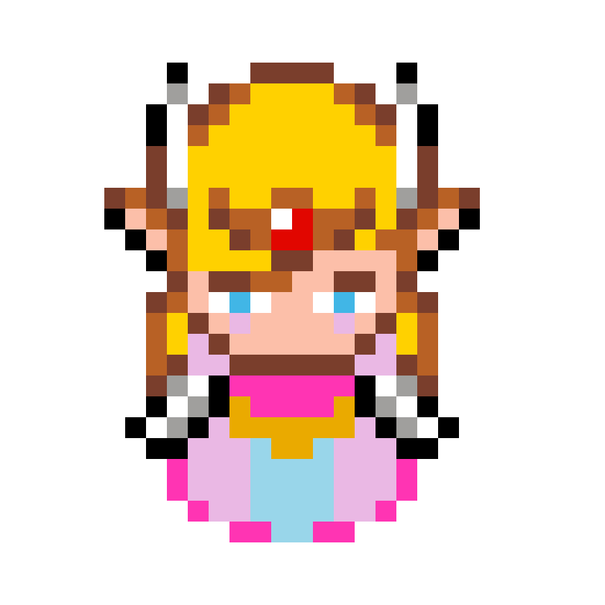 Pärlplatta mönster för Zelda